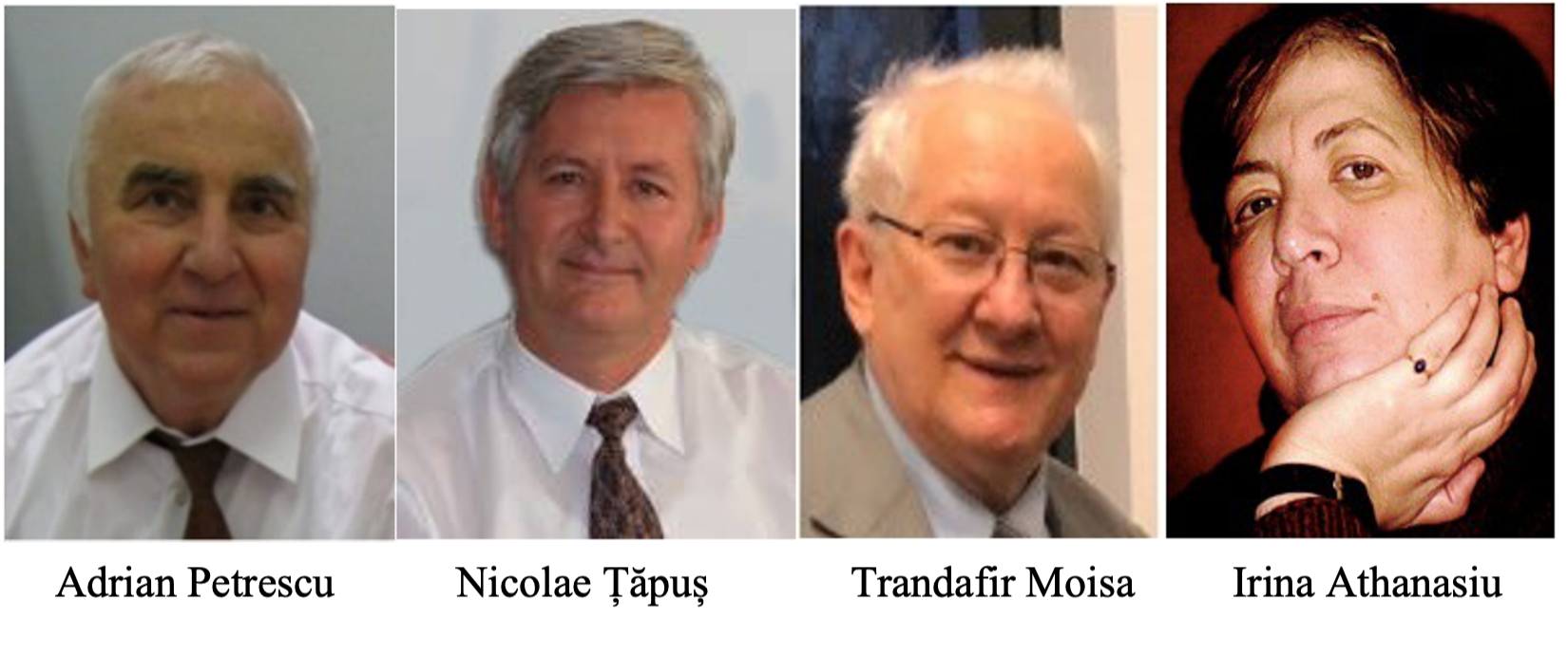 (De la stanga la dreapta) Adrian Petrescu, Nicolae Tapus, Trandafir Moisa, Irina Athanasiu